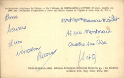 VINTAGE POSTCARD Neuil On Autize abbey