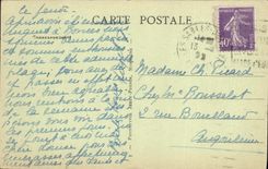 POSTAL de la VENDIMIA Sables d'Olonne la playa hacia el casino grande