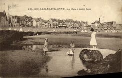 CPA Les Sables D'Olonne La Plage a Maree Basse
