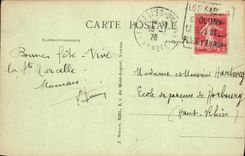 POSTAL de la VENDIMIA Sables d'Olonne debajo de la madera cerca del lago Tanchette