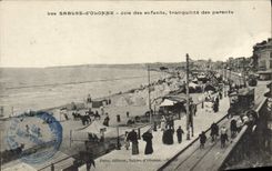 Alegría de la POSTAL de la VENDIMIA Sables d'Olonne de la paz de los niños de los niños