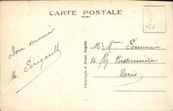 POSTAL de la VENDIMIA Sables d'Olonne la entrada del puerto visto de la cumbre de la torre de Arundel