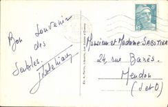 POSTAL de la VENDIMIA Sables d'Olonne la torre del barco de Arundel