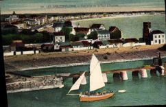 CPA Les Sables D'Olonne Vue Prise de La Tour d'Arundel Bateau 