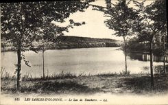 POSTAL de la VENDIMIA Sables d'Olonne el lago Tanchette