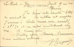 VINTAGE POSTCARD the Rock on Yon Church Saint Louis