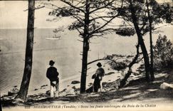 CPA Ile de Noirmoutier Sous les Frais Ombrages du Bois de la Chaize