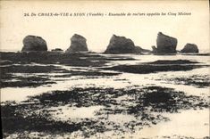 CPA Croix de Vie Ensemble des rochers appeles les cinq moines
