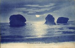 VINTAGE POSTCARD Holy Croix de Vie Rocks