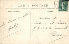VINTAGE POSTCARD Holy Croix de Vie Rocks the bored rock