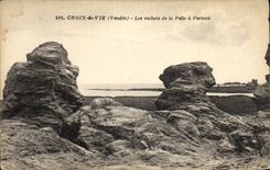 CPA Saint Croix de Vie La Roche de la Pelle a Porteau