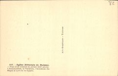 VINTAGE POSTCARD Abbey church of Moissac Eastern Right foot of the gate