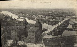 VINTAGE POSTCARD Montauban Panoramic View