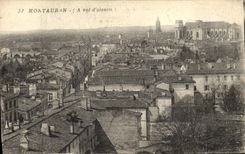 VINTAGE POSTCARD Montauban As the crow flies