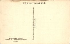 VINTAGE POSTCARD Montauban Vault of the Immaculate Conception Interior