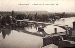 VINTAGE POSTCARD Montauban the New Bridge the Bell-tower of Sapiac