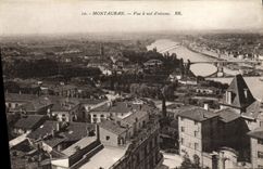 VINTAGE POSTCARD Montauban Seen as the crow flies