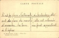 VINTAGE POSTCARD Montauban Places National the Arcades