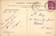 VINTAGE POSTCARD the Jura Perte De Lain has Sirod