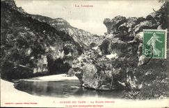 CPA Gorges Du Tarn La Roche Percee