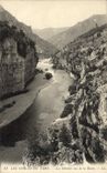 VINTAGE POSTCARD Gorges of the Tarn straits seen of the road