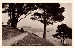 VINTAGE POSTCARD Cancale Dromenade with the Point of Hock