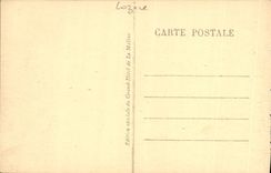 VINTAGE POSTCARD Gorges of the Tarn Malene View and the Bridge