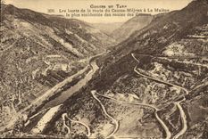 CPA Gorges Du Tarn Les lacets de la route du Causse Mejean a la Malene 