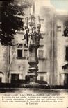 VINTAGE POSTCARD Lacaune les Bains Fountain of 12th