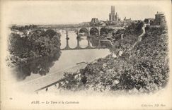 Catedral el Tarn de Albi de la POSTAL de la VENDIMIA
