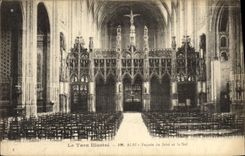 La POSTAL de la VENDIMIA el Tarn ilustra la fachada de Albi de Jube y del cubo