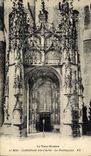 Catedral co de Albi de la POSTAL de la VENDIMIA. Cecile el baldaquín