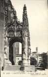 Catedral co de Albi de la POSTAL de la VENDIMIA. Cecile el pórtico