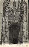 Puerta meridional de Albi de la POSTAL de la VENDIMIA de la catedral Sainte Cecile