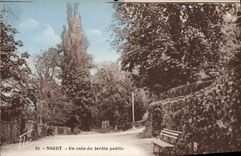 VINTAGE POSTCARD Niort a Corner Of the Public garden