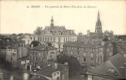 VINTAGE POSTCARD Niort View De Niort Seen from of the keep