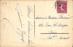 VINTAGE POSTCARD Niort Garden Of the Breach the kiosk