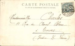 Interior de la POSTAL de la VENDIMIA de la iglesia St. Etienne Niort