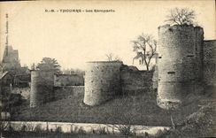 VINTAGE POSTCARD Thouars Walls