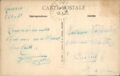 VINTAGE POSTCARD Thouars Thouet And the Old Bridge Crosses by the Blue ones in 1793 at the time of the catch of the city by Chouans