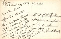 VINTAGE POSTCARD Thouars View Of the Old city Old man bridge of 13th