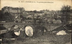 VINTAGE POSTCARD Thouars View Taken Of Jean Saint