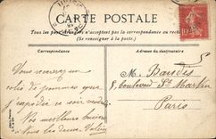 VINTAGE POSTCARD Thouars View