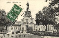 VINTAGE POSTCARD Cognac the Town hall