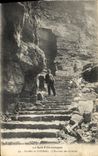 VINTAGE POSTCARD the Picturesque Batch Galleries Pit De Padirac the Staircase Of the Galleries