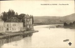 CPA Villeneuve Sur Yonne Toue Bonneville