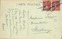 VINTAGE POSTCARD Windfallen wood Small door Of the Church Martin Saint