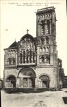 CPA Vezelay Facade De La Basilique De La Madeleine