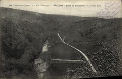CPA Vallee Du Cousin Les Sites Pittoresques Avallon Route De Pontaubert La vallee jolie