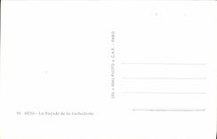 CPA Sens La Facade De La Cathedrale